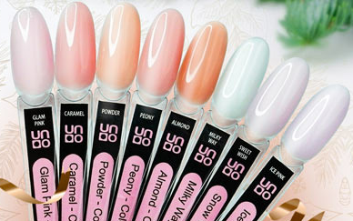 UNO   Base Gel Rubber Color   CARAMEL   10мл (12г)   База камуфлирующая