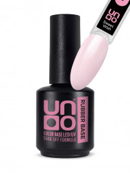 UNO   Base Gel Rubber Color   SWEET WISH   10мл (12г)   База камуфлирующая с шиммером
