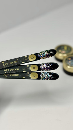 ALTA NIVELO   Блестки для дизайна Шестигранники   ART DECOR   #12