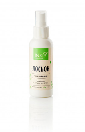 INKI   Лосьон увлажняющий   С ЭКДИСОМ И ЭКСТРАКТАМИ 5 ТРАВ   100мл   [Экоманикюр]