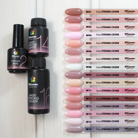 BLOOM   Base Strong COVER   #07   15мл   База камуфлирующая жесткая с шиммером